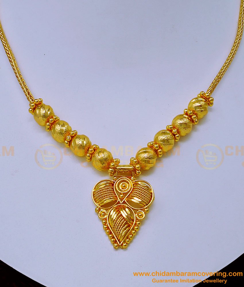 1 gram gold necklace, simple gold necklace design, gold plated necklace with price, gold plated necklace online, necklace design, gold design necklace, plain necklace, 