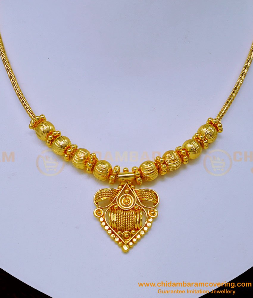 1 gram gold necklace, simple gold necklace design, gold plated necklace with price, gold plated necklace online, necklace design, gold design necklace, plain necklace, 