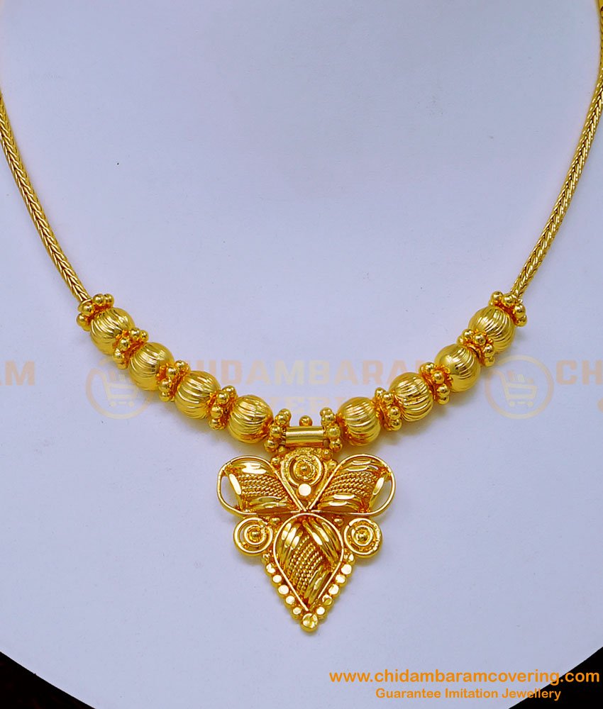 1 gram gold necklace, simple gold necklace design, gold plated necklace with price, gold plated necklace online, necklace design, gold design necklace, plain necklace, 