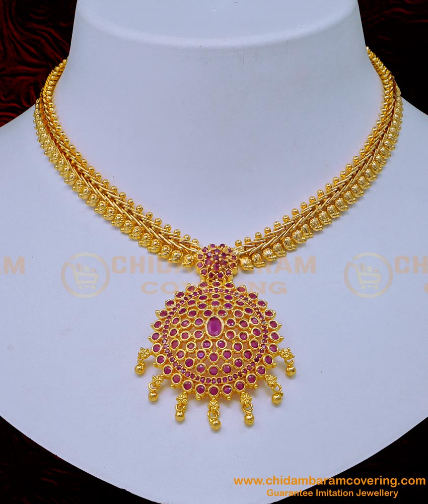 necklace designs gold new model, necklace designs gold, women necklace designs, one gram gold necklace designs with price, attigai necklace 