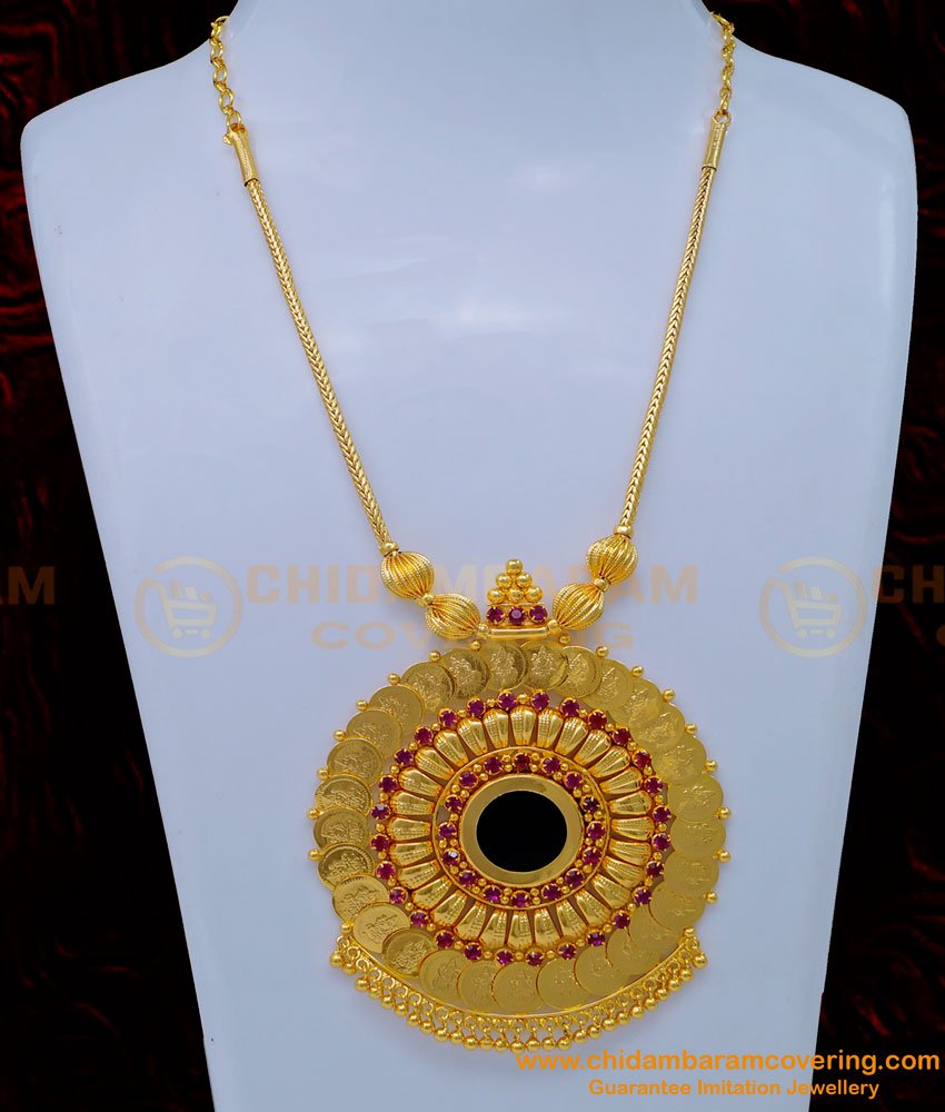 green palakka, palakka mala, palakka necklace, one gram gold palakka necklace, gold plated palakka necklace,