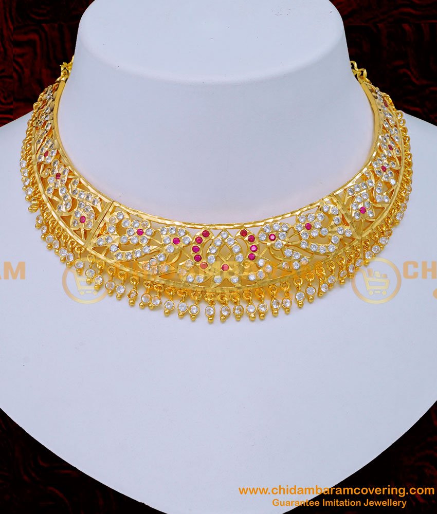 Attractive Gold Design Impon Choker Necklace for Wedding