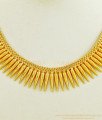 NLC594 - Gold Plated Self Design Mullamottu Mala Kerela Traditional Jewelry Online Collections