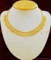 NLC648 - Kerala Necklace Latest Simple Gold Plated MullaPoo Necklace Design for Women