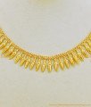 NLC648 - Kerala Necklace Latest Simple Gold Plated MullaPoo Necklace Design for Women