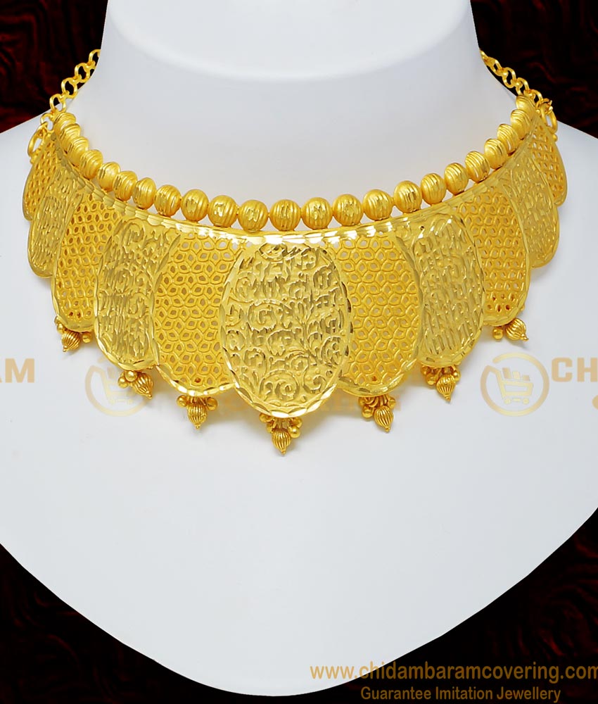 choker necklace with earring, 