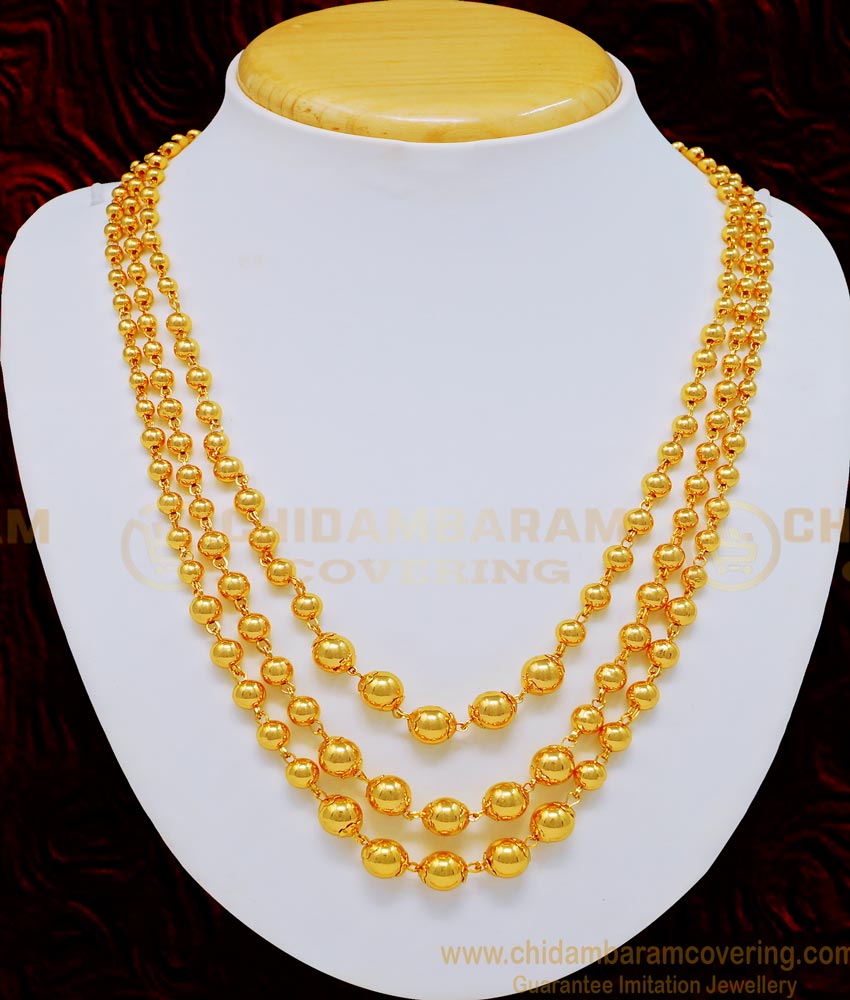 gold plated necklace, one gram gold plated necklace, 