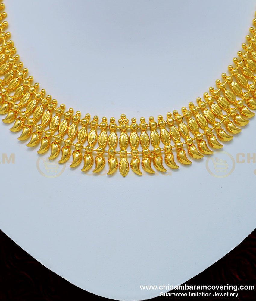 south indian necklace, gold necklace,