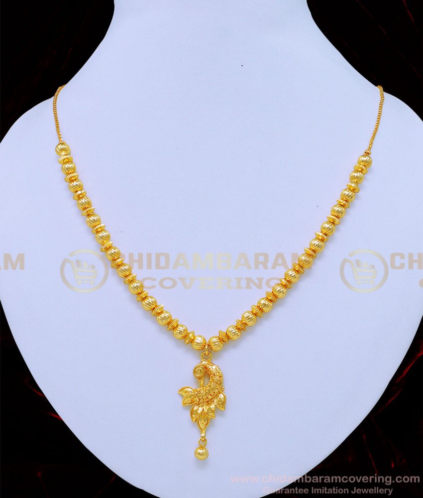 gold plated necklace, one gram gold plated necklace, 