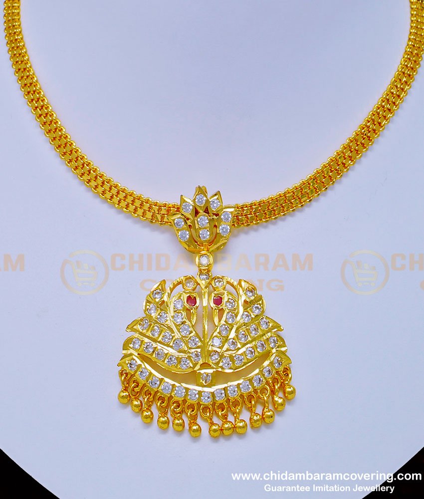 fashion jewellery, south indian jewellery, impon necklace online, getti stone necklace, five metal jewellery, panchaloha necklace, one gram gold jewellery, 