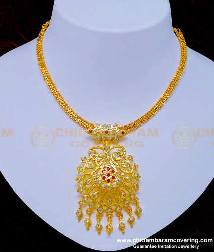 NLC887 - New Arrival Impon Attigai Bridal Wear Panchaloha Necklace for Wedding 