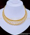 gold plated choker necklace, stone choker set. choker necklace buy online shop, imitation jewellery, ad jewellery, white stone jewellery, gold covering necklace, 