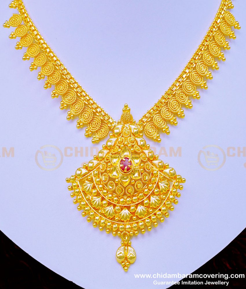 new model necklace, latest necklace with price, covering necklace, Chidambaram covering, gold plated jewellery, fashion jewellery online,