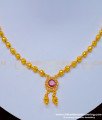 one gram gold jewellery, one gram gold necklace, gold covering necklace, gold plated necklace, ball necklace, simple necklace, gold beads necklace, 