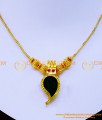 green palakka, single palakka pendant gold, palakka manga locket, one gram gold palakka necklace, gold plated palakka necklace, single palakka mala