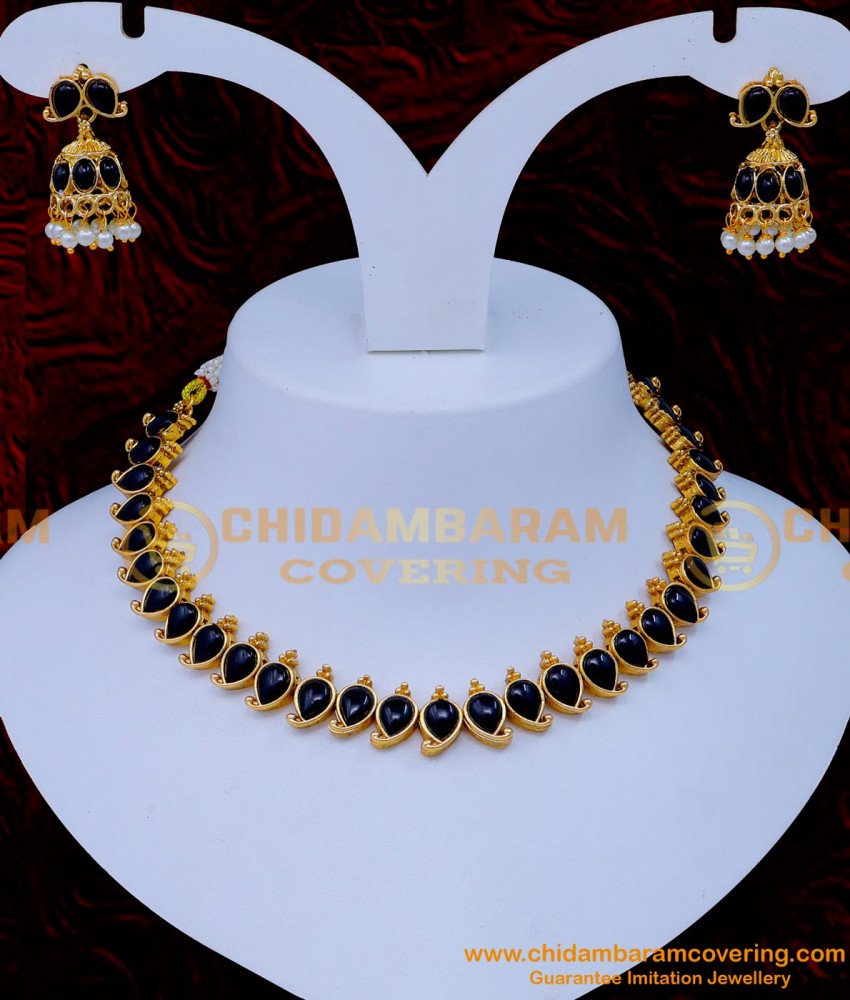 Antique necklace, Antique Choker Necklace Artificial, indian antique jewellery online shopping, Gold Antique choker Set, Antique Choker Set online,