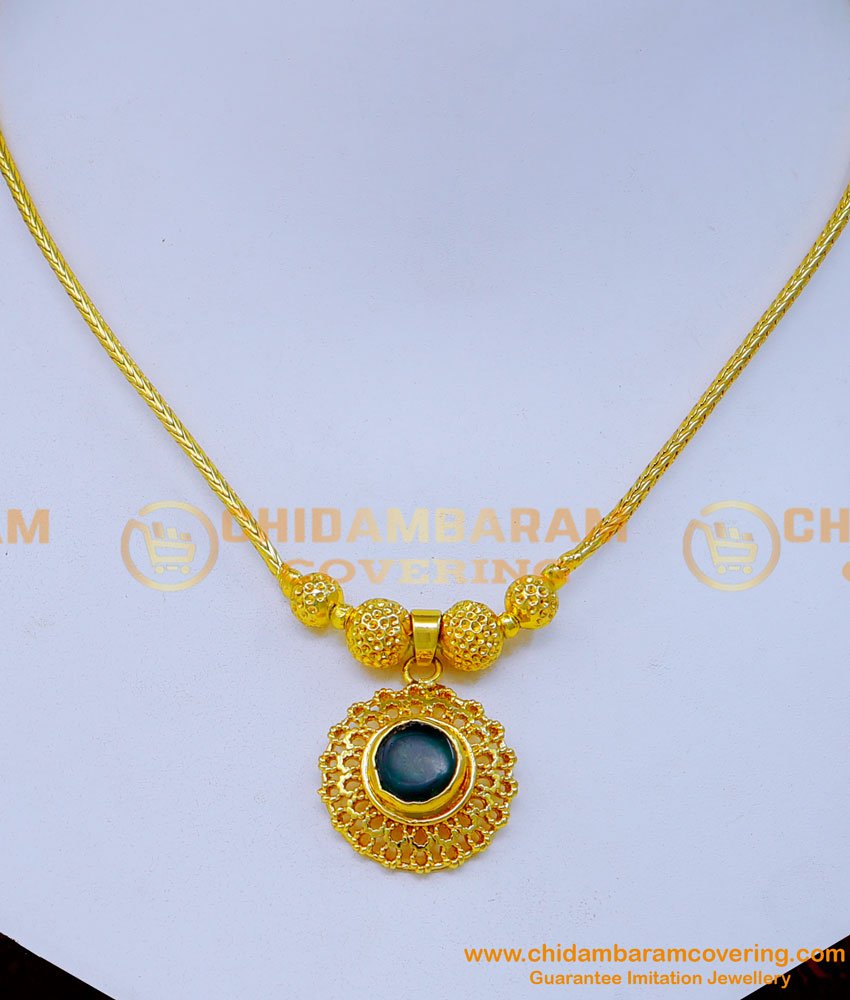 green palakka, palakka mala, palakka necklace, gold plated palakka necklace,one gram gold palakka necklace,