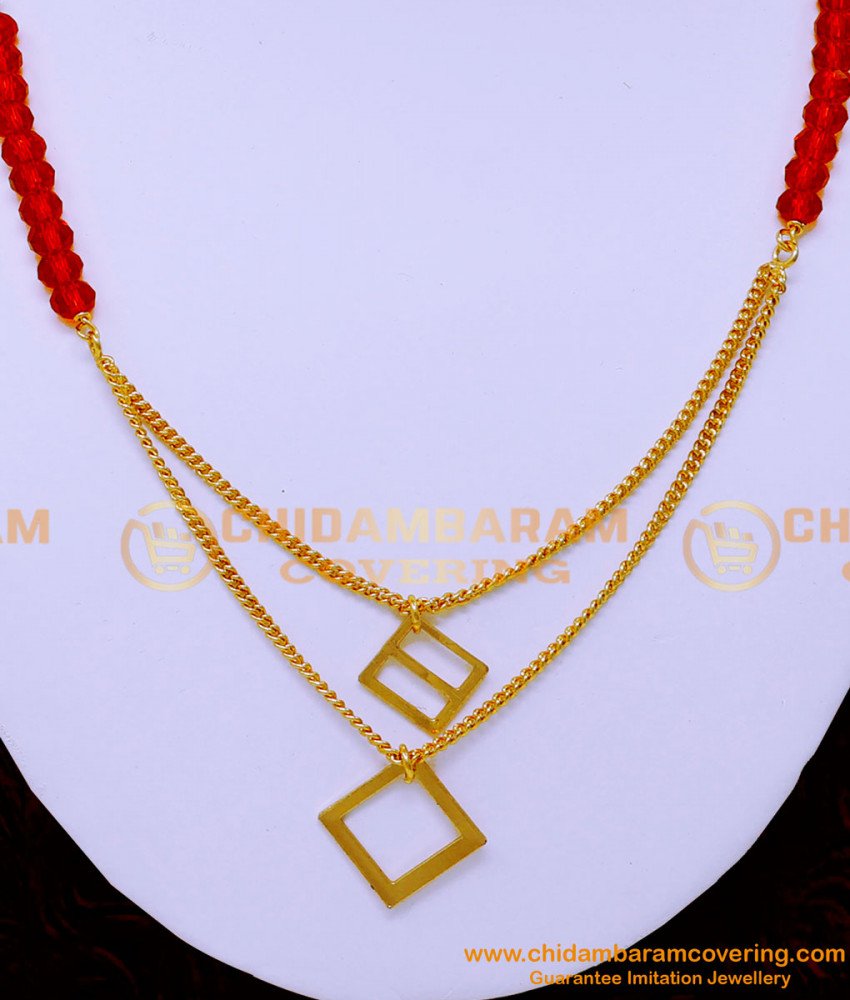 gold simple crystal beads jewellery designs, modern beads jewellery designs catalogue, crystal beads necklace designs in gold, simple necklace, small crystal beads necklace