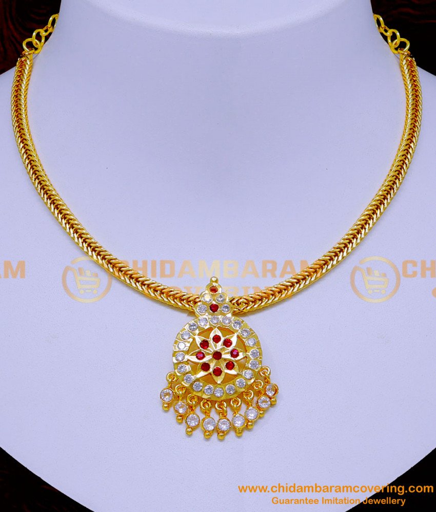 panchalaha five metal jewellery, impon jewellery with price, Impon 5 metal jewellery online shopping, Gold Necklace Designs In 20 Grams with Price