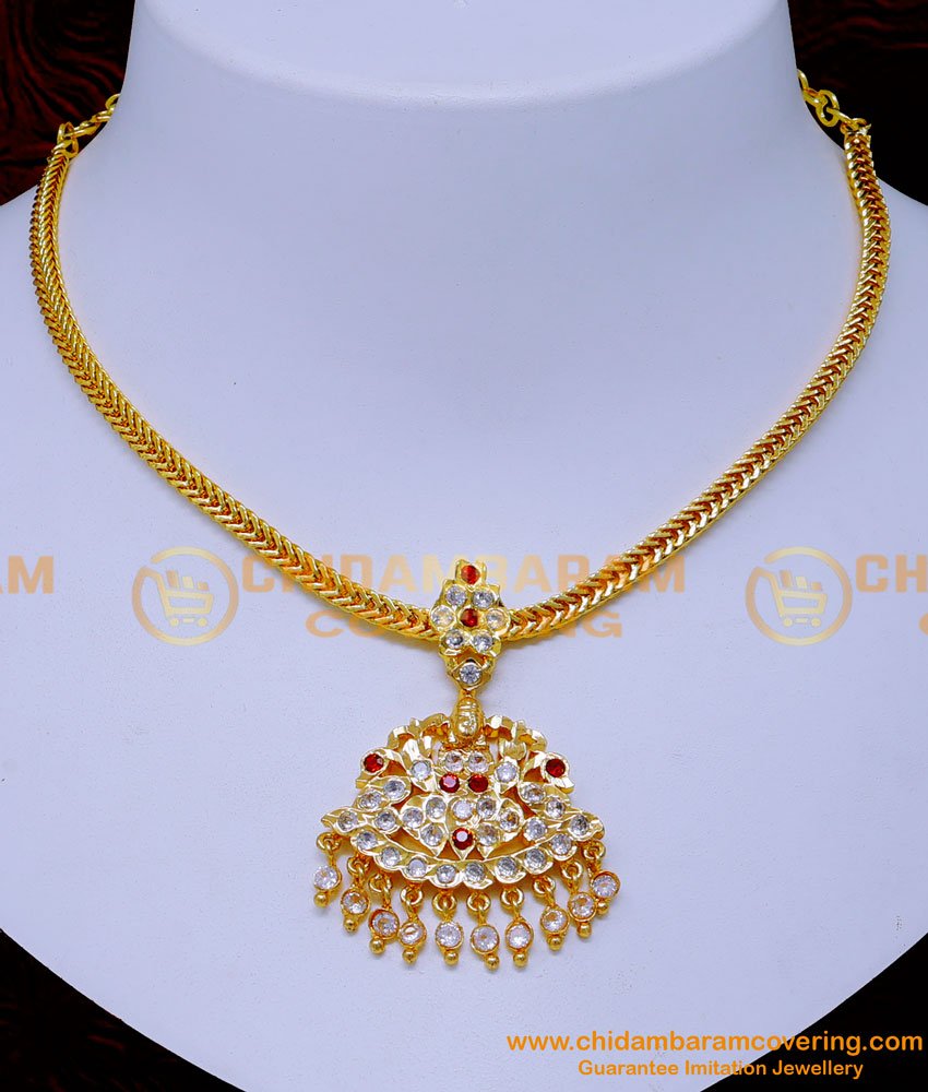 panchalaha five metal jewellery, impon jewellery with price, Impon 5 metal jewellery online shopping, Gold Necklace Designs In 20 Grams with Price