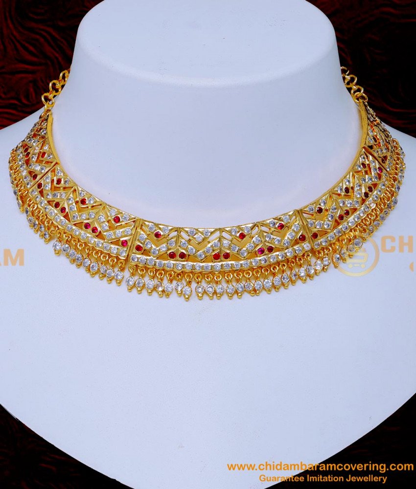 Aimpon Necklace, Impon Necklace, Panchaloha Necklace design, Five Metals Necklace, impon chain, ayimpon, aimpon, aimpon, impon chain, necklace, impon, panchadhatu jewellery,  impon jewellery online shopping, impon jewellery online shopping in India