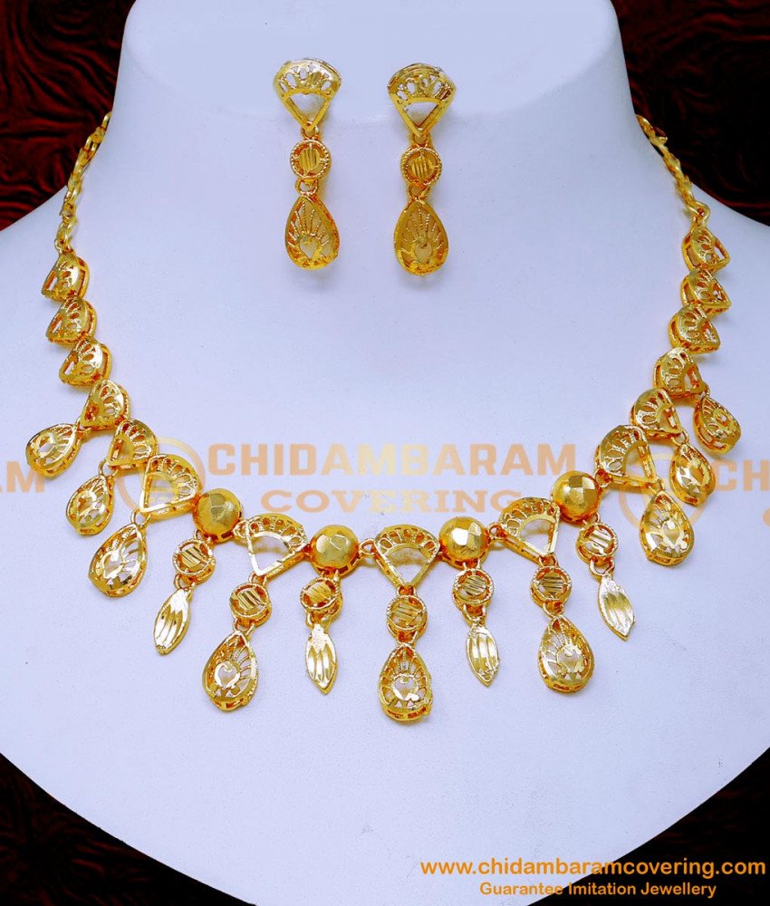 dubai gold design necklace