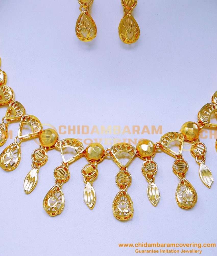 dubai gold design necklace