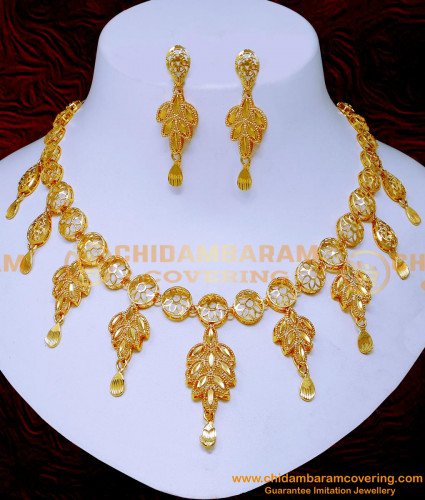 NLC1566 - New Model Gold Plated Dubai Gold Design Necklace