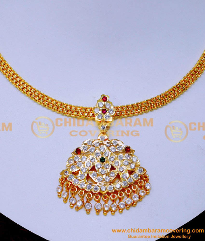 necklace designs gold new model, necklace designs gold, necklace models, necklace new design, necklace white stone, necklace 1 gram gold, necklace designs new model, necklace design artificial, necklace jewelry design, Attigai Necklace