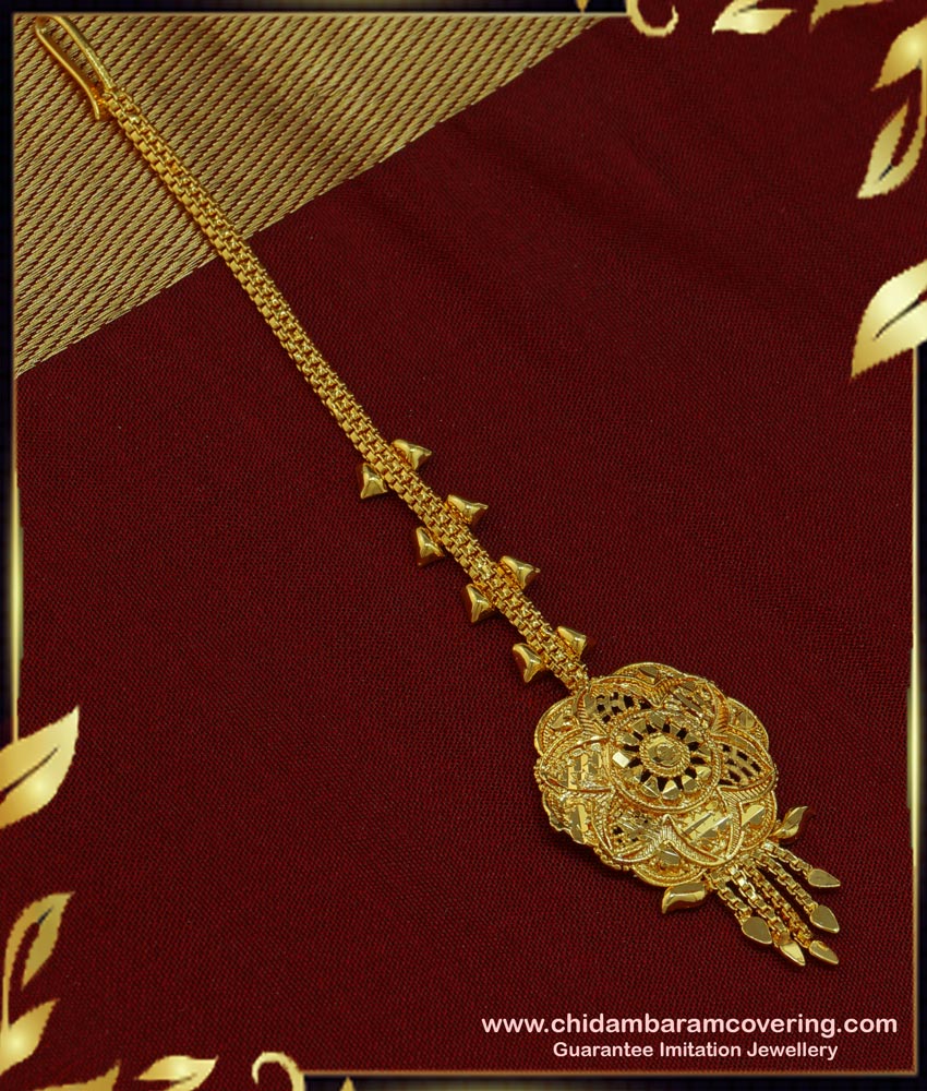 one gram gold maag tikka, gold plated maang tikka, 