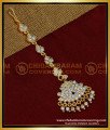 Gold Design White Stone Latest Nethichutti Designs