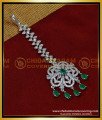 Elegant Flower Design Artificial Diamond Maang Tikka for Bride 