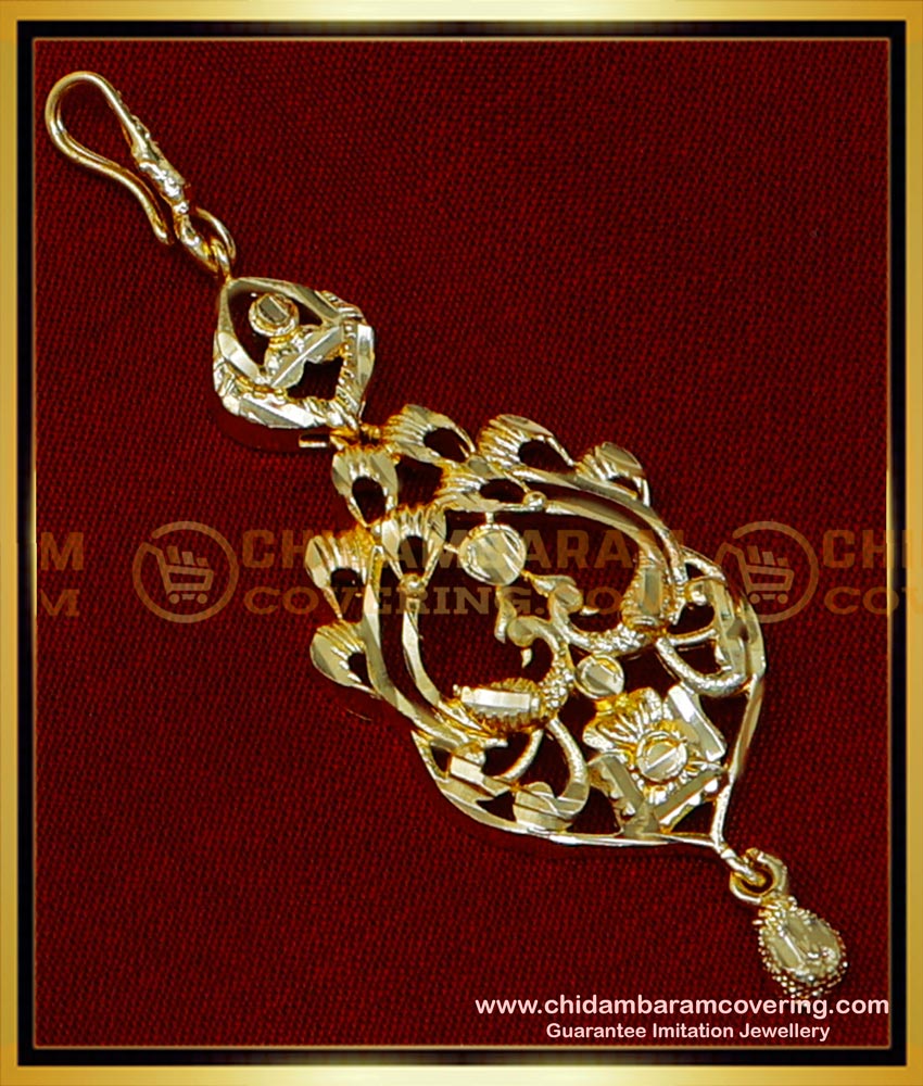  gold plated maang tikka online, bridal maang tikka,1 gram gold maang tikka design,1 gram gold maang tikka online, short maang tikka