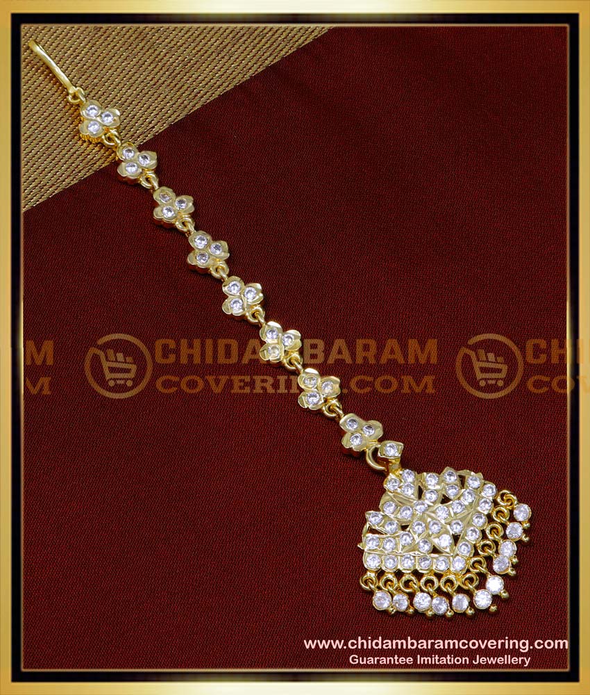 traditional nethi chutti for wedding, 2 gram gold maang tikka price,1 gram gold maang tikka design, maang tikka gold, maang tikka design, maang tikka for bride, gold plated jewellery