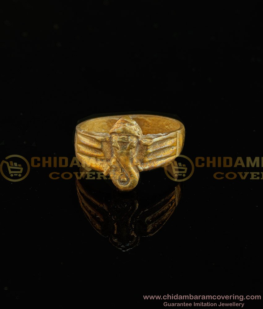 RNG044 - Pure Panchalogam Idampuri Vinayagar Ring Daily Use 5 Metal Jewellery