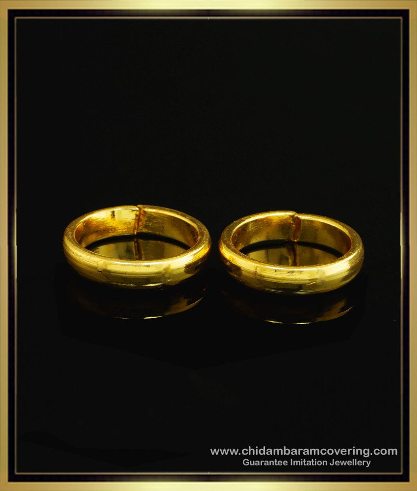 gold plated metti, toe ring India, bichiya design, 