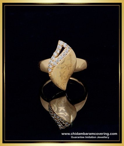 RNG187 - New Model Designer Stone Rose Gold Finger Ring Buy Online