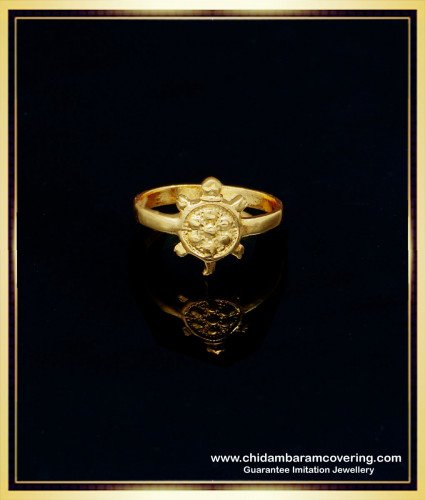 RNG270 - Impon Daily Use Gold Plated Turtle Ring Gold Design for Ladies 