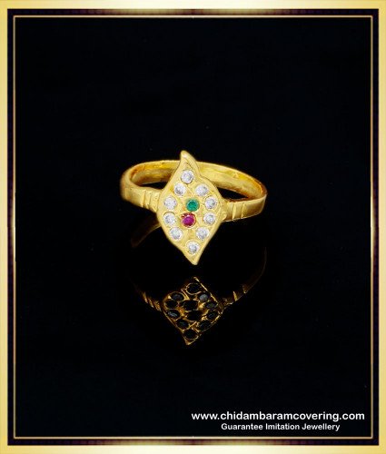 RNG271 - Original Impon Multi Stone Ladies Finger Ring Design Buy Online