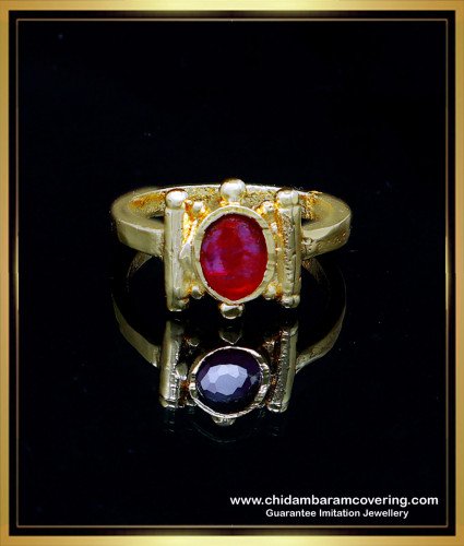 RNG463 - First Quality Ruby Stone Original Impon Ring for Daily Use