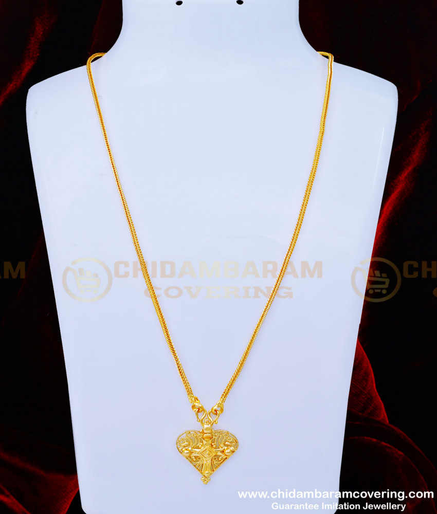 heartin cross thali, kerala cross thali, ela cross thali, cross floral thali, malayala thali, cross thali pendant, heartin cross thali locket, ela cross locket, siluvai thali, 